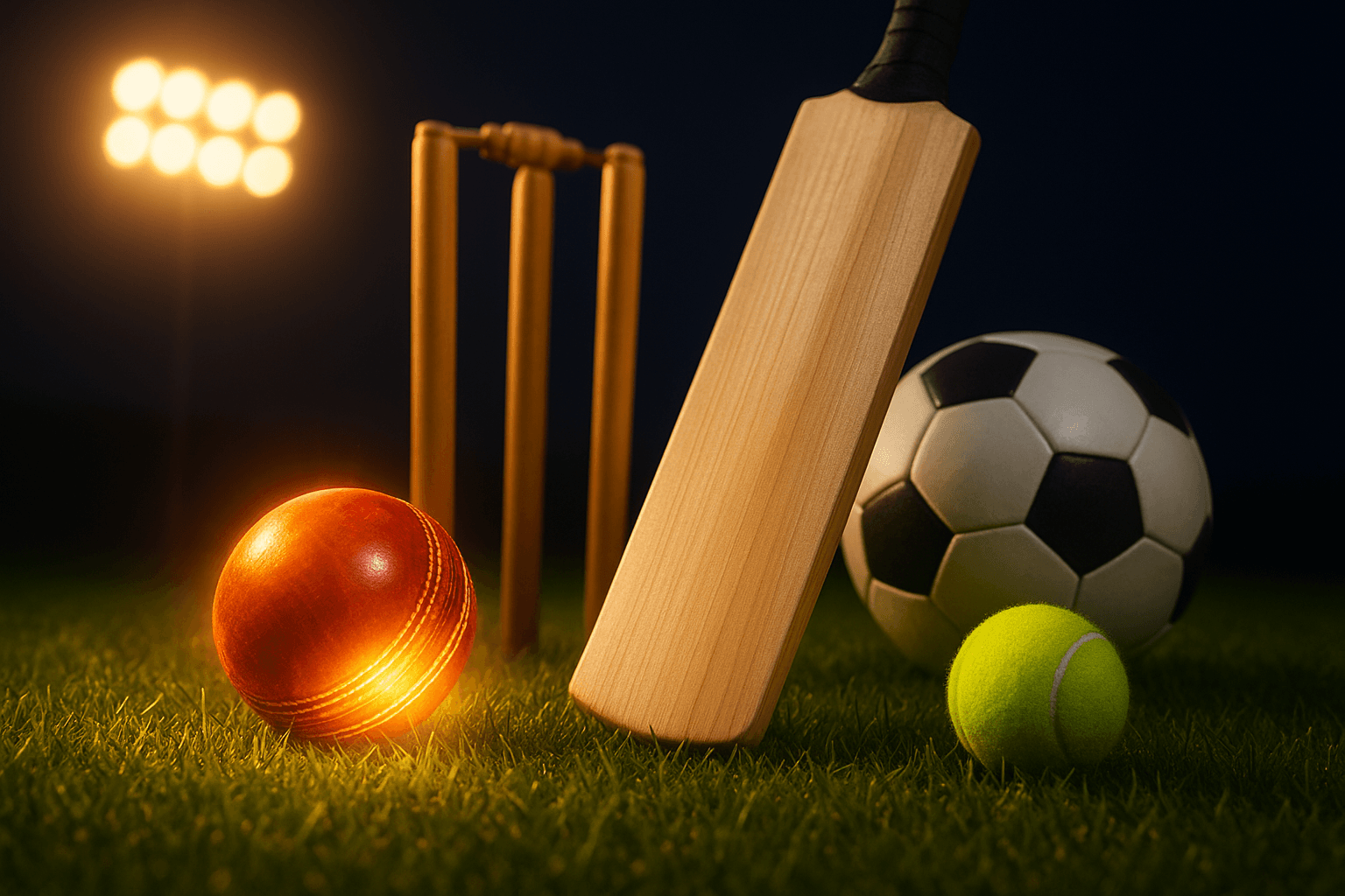 Sports Betting Feel The Action Lotus999 cricket ball bat and pitch
